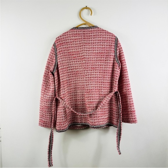 MAJE Venetia Two Tone Tweed Pink Rose Rouge
Belted blazer NEW - Picture 11 of 16